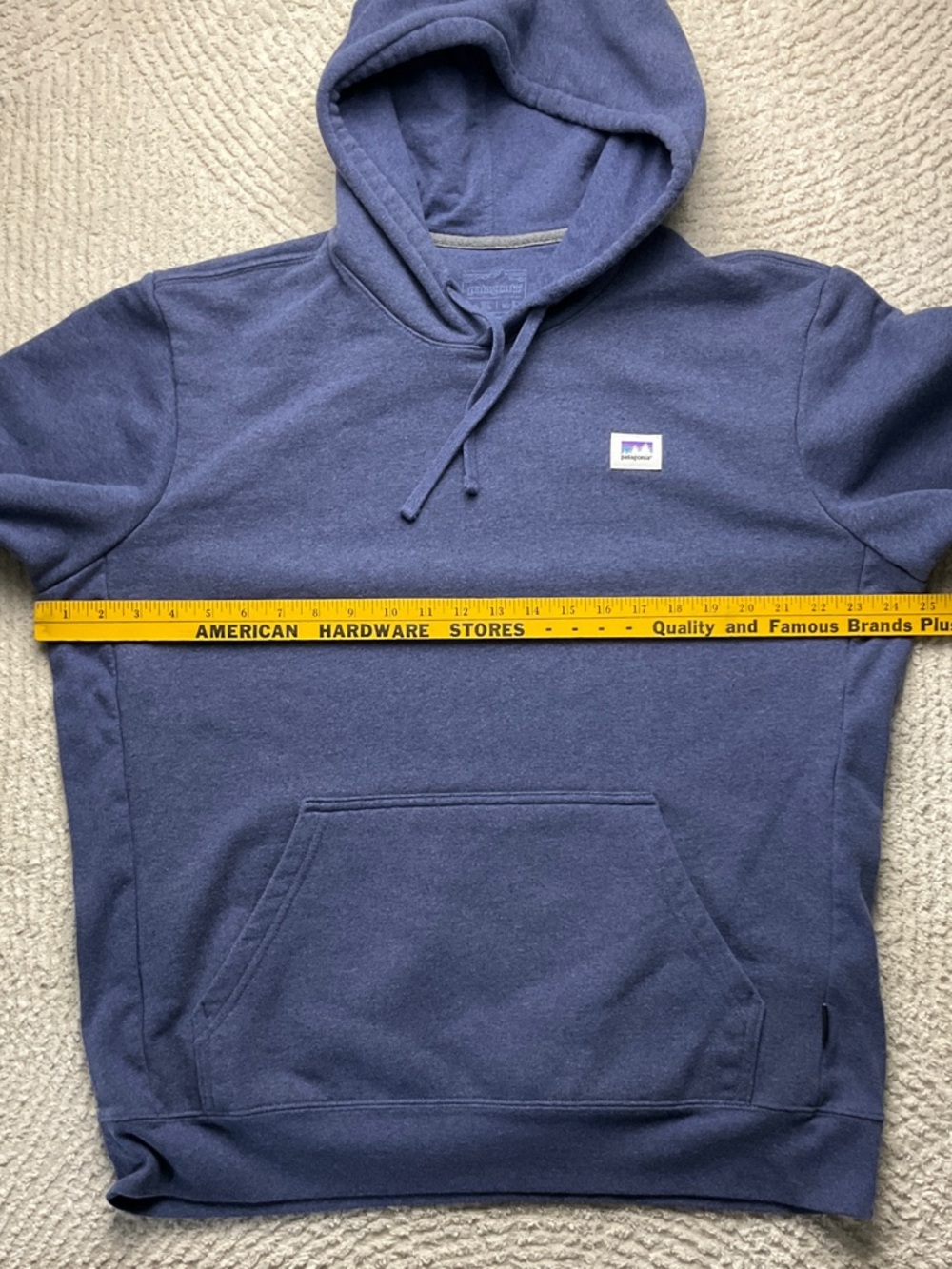 Patagonia Shop Sticker Uprisal Hoody Current Blue Color Women’s XL Men’s L - Picture 8 of 16